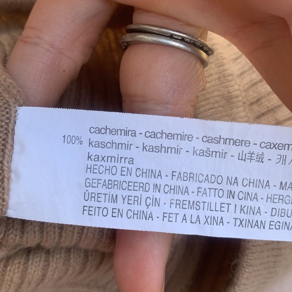 Zara CASHMERE KNIT LEGGINGS‎ ribbed size 9-12 months unisex - Picture 3 of 5